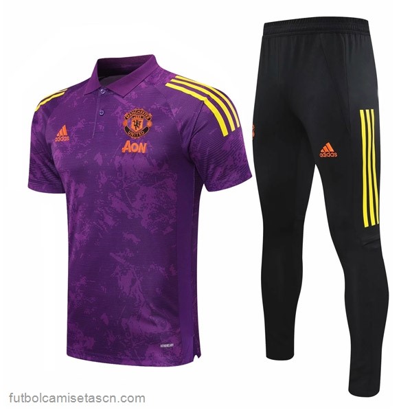 Polo Manchester United Conjunto Completo 2021/22 Purpura